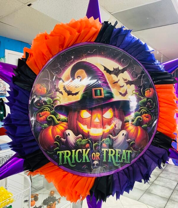 Round piñata with 6 cones 17” - Image 3