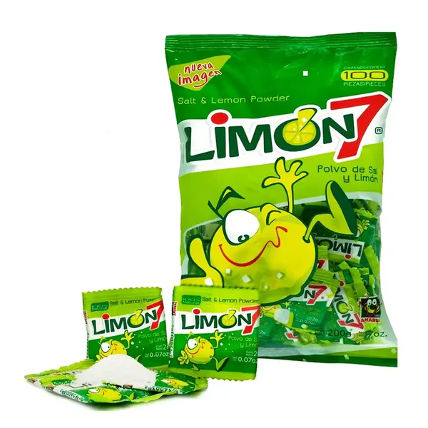 Anahuac Limon 7 Verde – Lime Salt Powder (100 ct Bag)