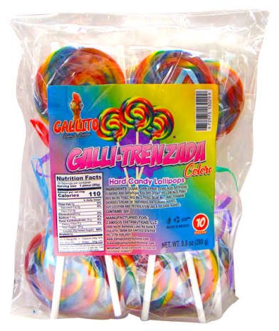 GM Paleta de Colores – Rainbow Lollipop (10 ct Bag)