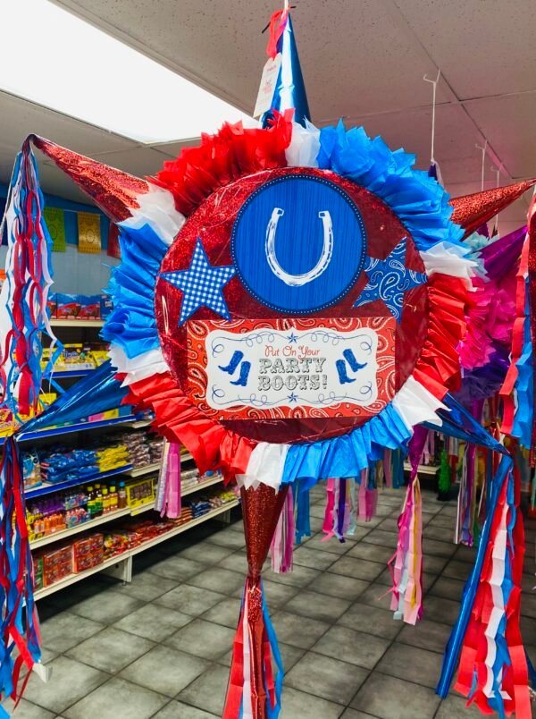 Round piñata with 6 cones 17” - Image 5