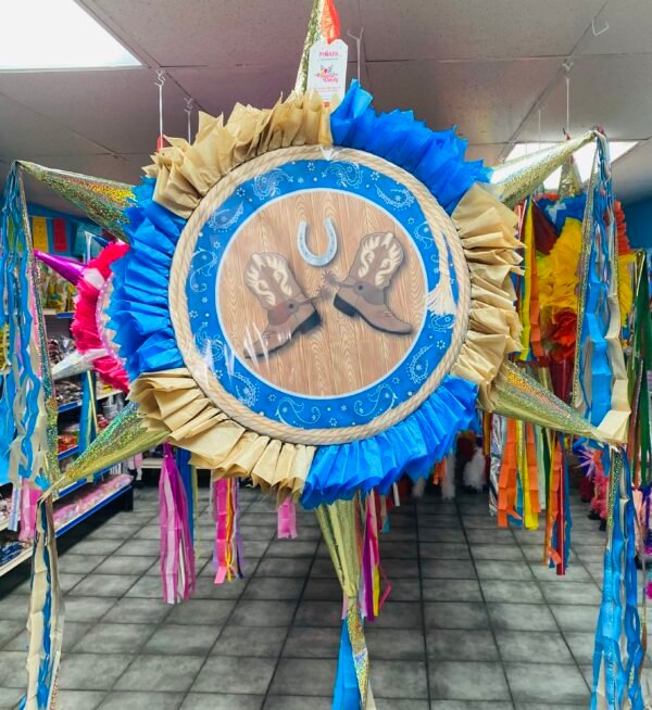 Round piñata with 6 cones 17” - Image 6