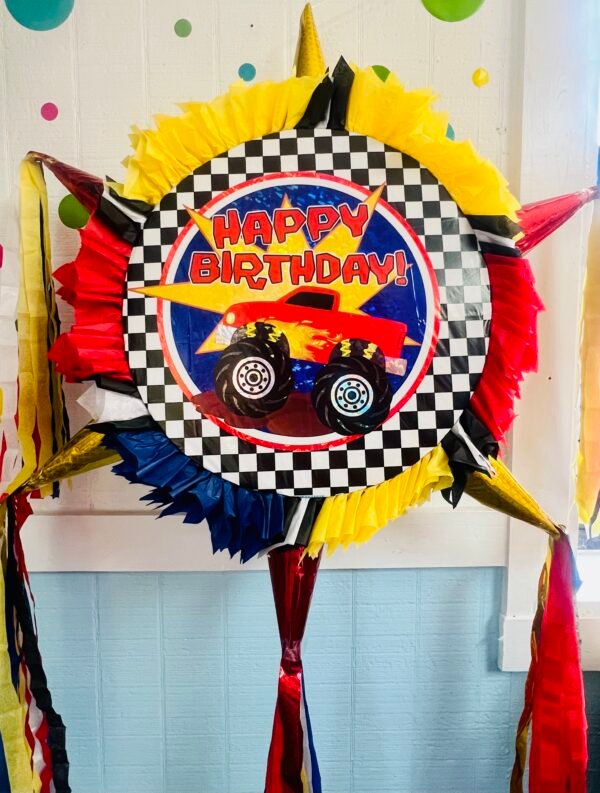 Round piñata with 6 cones 17” - Image 16