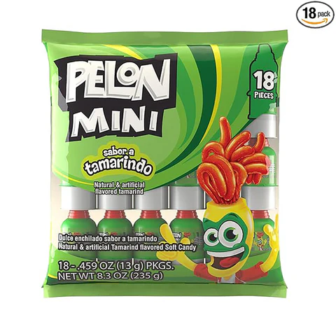 Lorena Mini Pelon Pelonazo – Tamarind Pulp Candy (18 ct Bag)