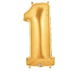 Number 1 - Gold Balloon