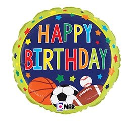 Happy Birthday Sports - Balloon