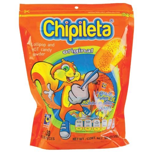 Anahuac Chipileta Orange – Orange Chili Lollipop (30 ct Bag)