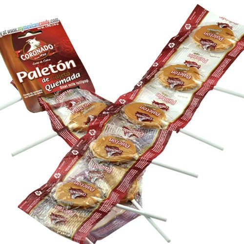 Coronado Paleta de Tira – Milk Caramel Lollipop (10 ct Bag)