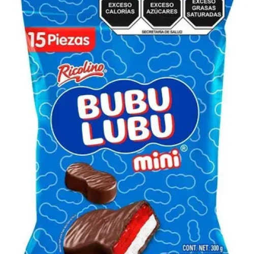 Ricolino Mini Bubulubu – Marshmallow & Jelly Bar (15 ct)