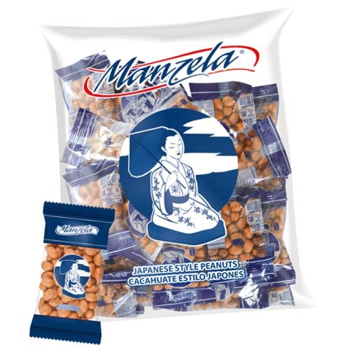 Manzela Cacahuate Japones Pinatero – Japanese Peanuts (50 ct Bag)