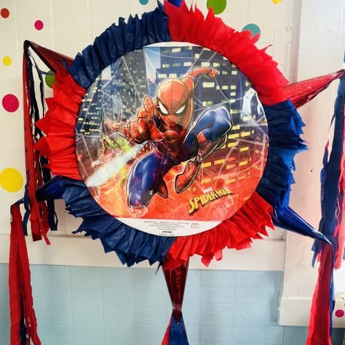 Spiderman Piñata with 6 cones (17-inch)