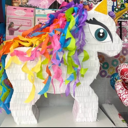 White Unicorn Piñata (32-inch)